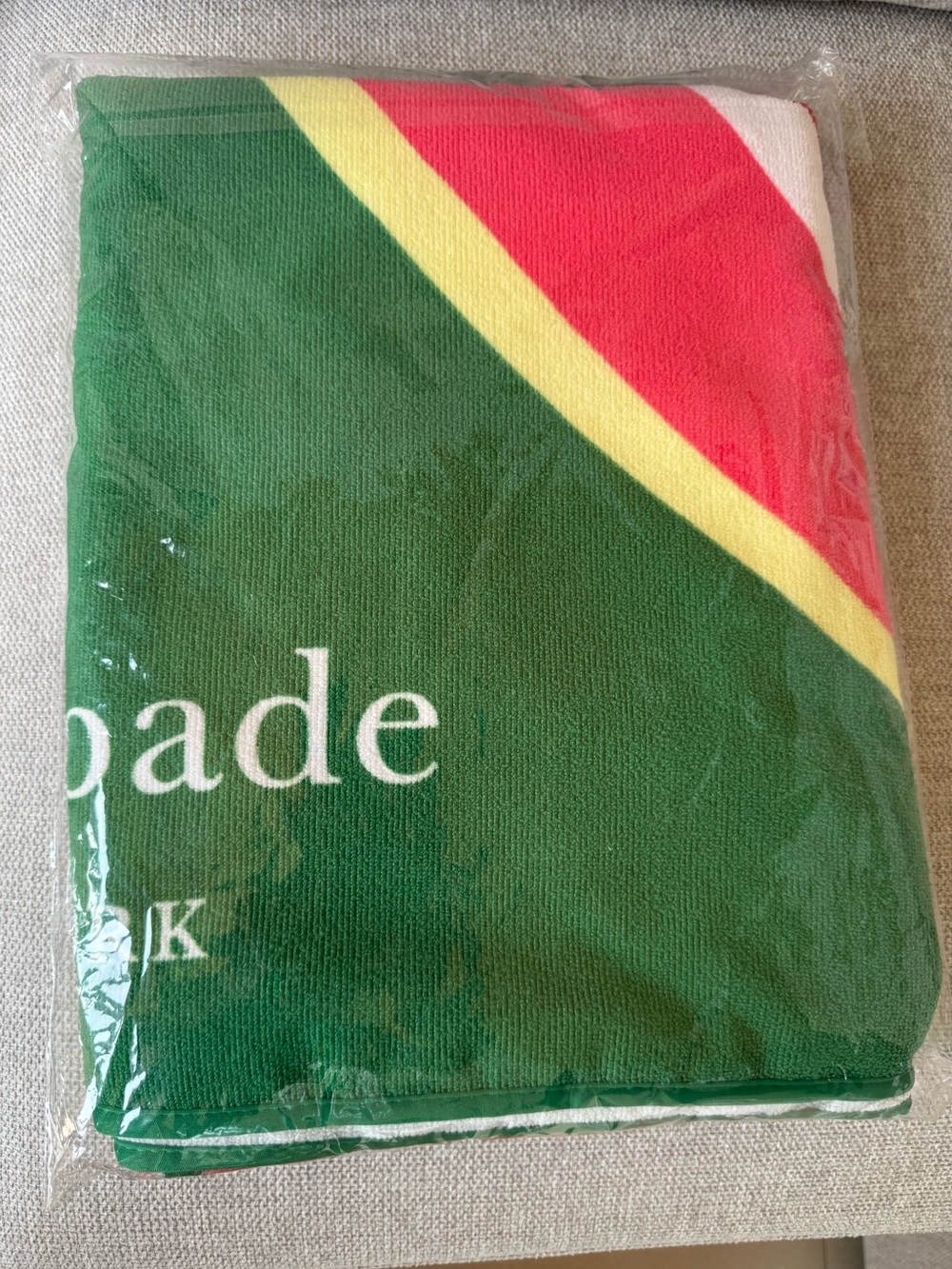 Kate Spade Beach towel watermelon 🍉 design pool vacation summer new in pack 66”